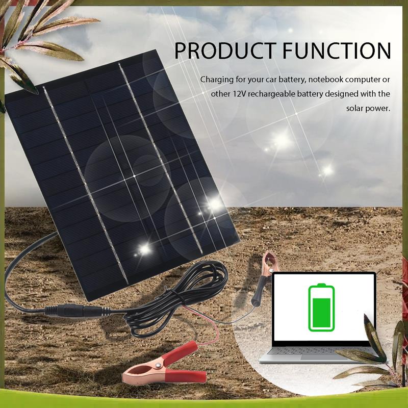 AB98-5.5W 12V Solar Panel Batt - Solar Emergency Charger 评论和价格