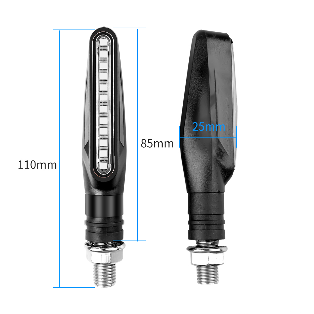 2PCS LED Motorcycle Turn Signa - Sos Light Strobe 评论和价格