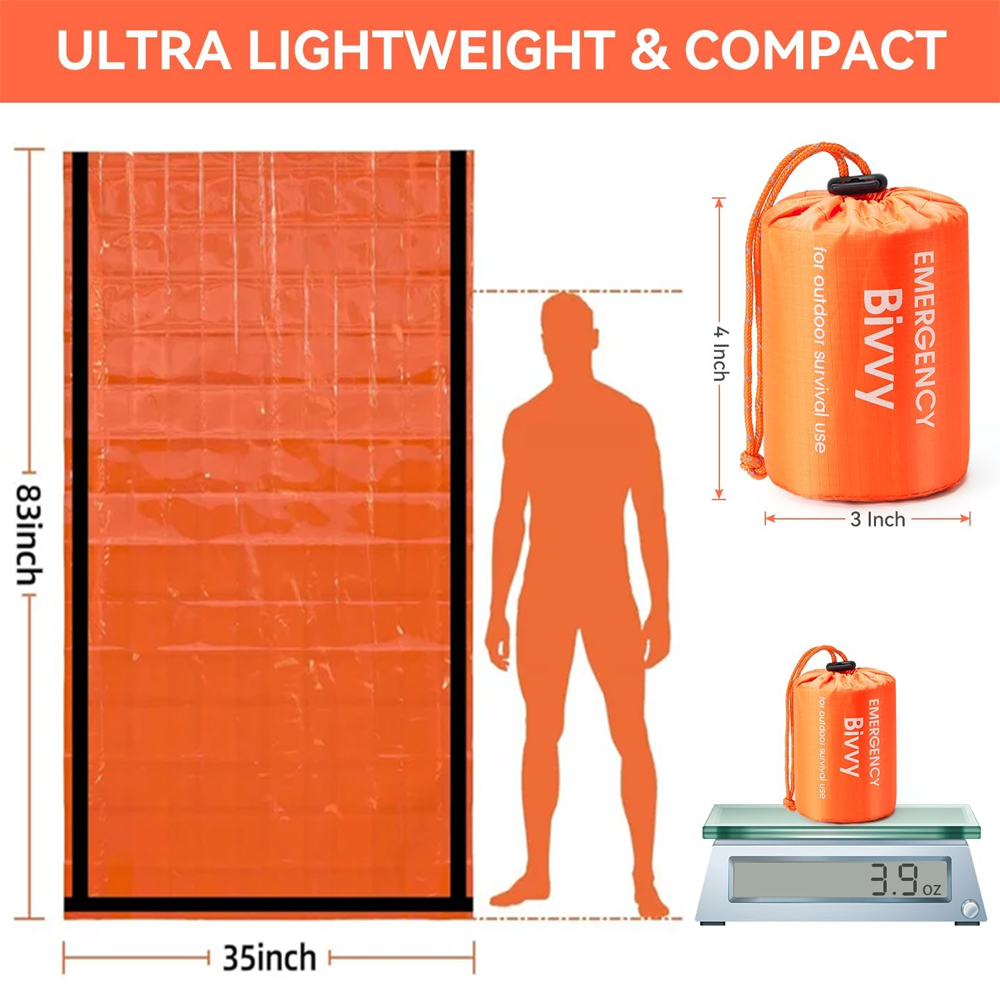 Emergency Sleeping Bag Surviva - Bivy Bag Emergency 评论和价格
