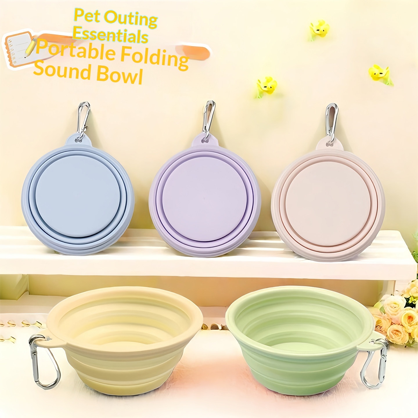 Silicone Dog Food Water Bowl C - Water Bag Collapsible 评论和价格