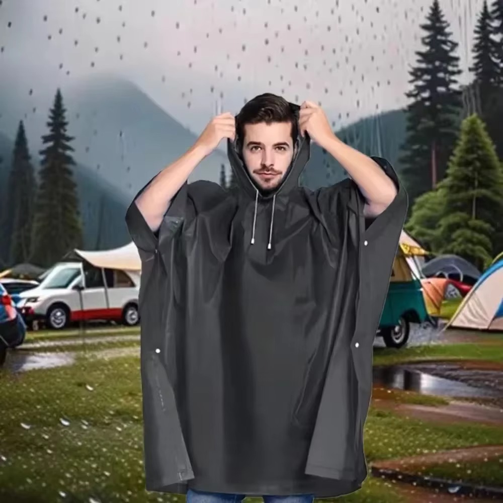 3 in 1 Waterproof Rain Poncho  - Emergency Poncho Rain 评论和价格