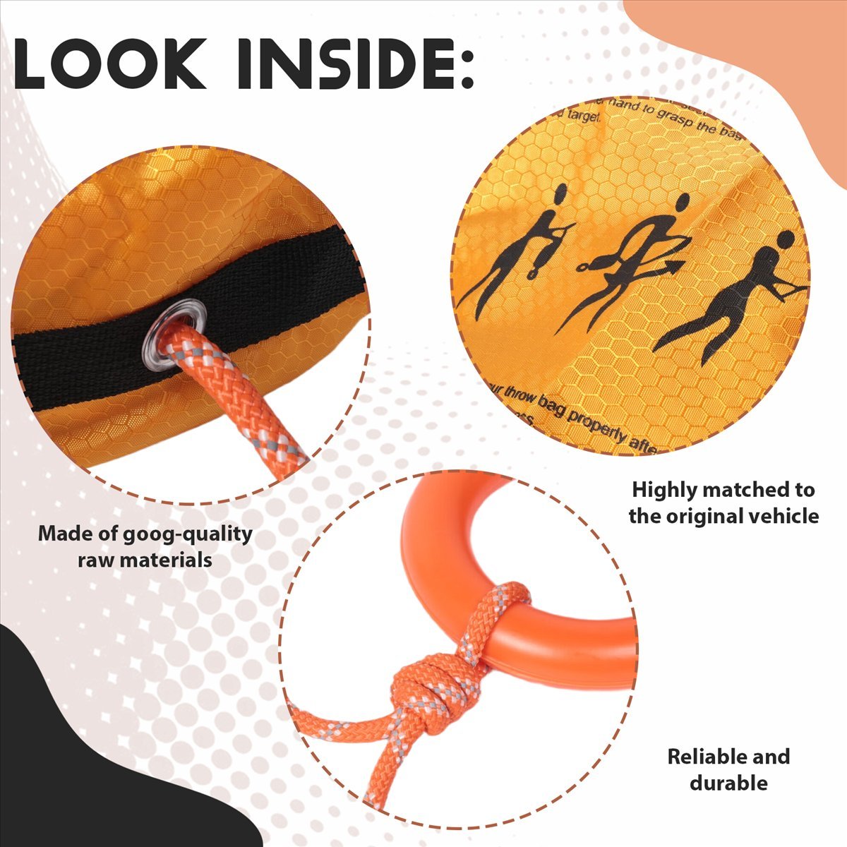 Happy New- Reflective Throw Ro - Rescue Rope Throw 评论和价格
