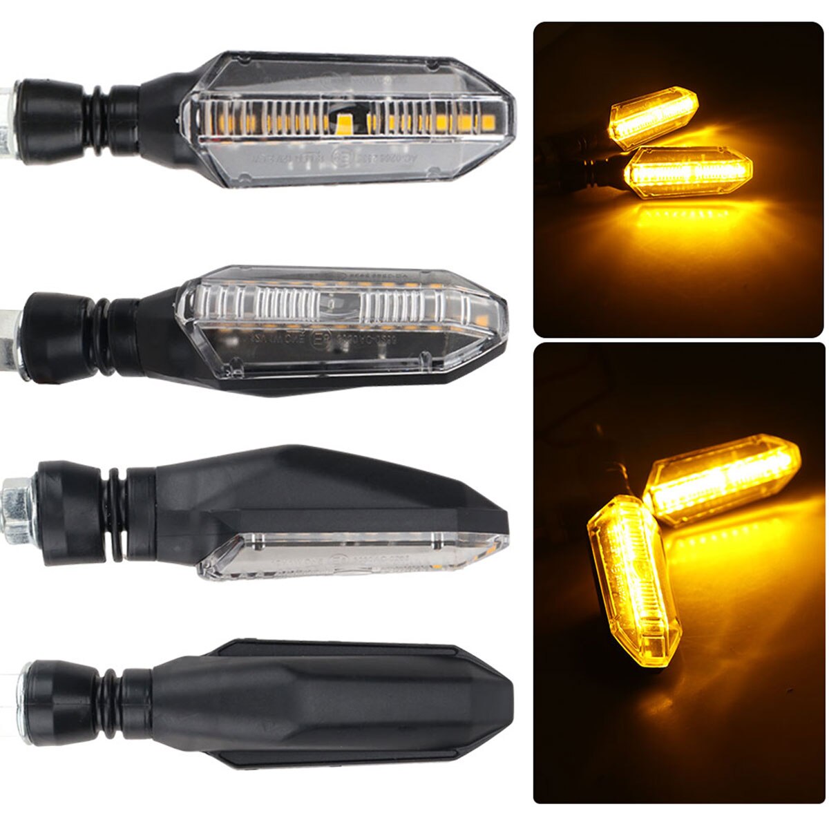2pcs Motorcycle LED Turn Signa - Sos Light Strobe 评论和价格